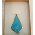 Stained Glass Necklaces - Light Blue Stained Glass Necklaces - Light Blue